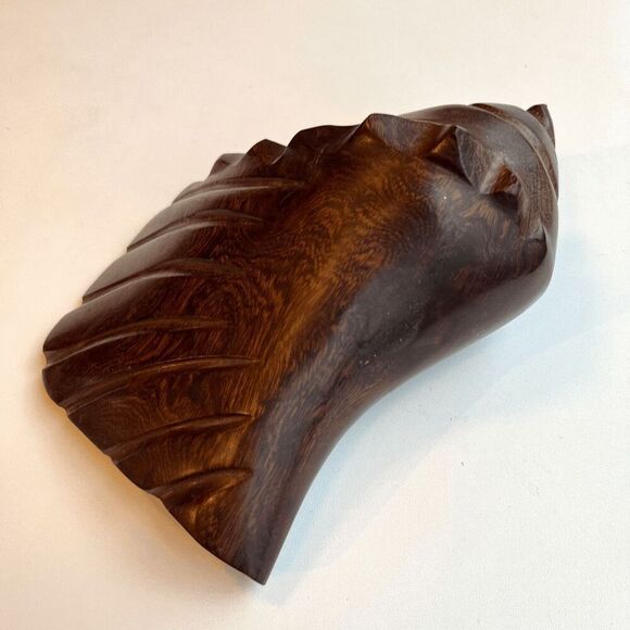 Mid Century Carved Wood Sea Shell Conch - Picture 4 of 9